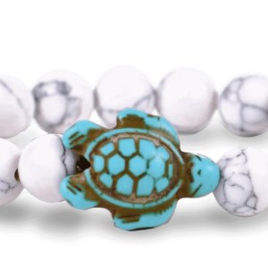howlite bracelet journey bracelet sea turtle